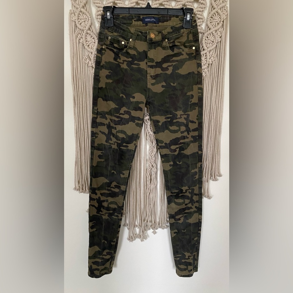 Camo pants skinny jeans stretchy comfortable S